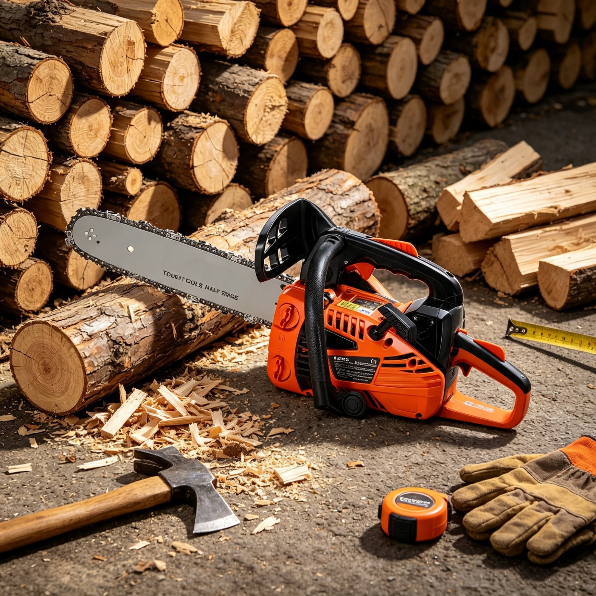 25.4CC 12" Gas Chainsaw, 1.2HP Gasoline Powered, Handheld Cordless Petrol Saw for Tree Trimming, Branch Cutting & Land Clearing