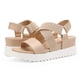 thumbnail image 4 of Sandalias de Plataforma con Cuña y Punta Abierta para Mujer Dream Pairs Nude Talla 9, 4 of 8