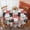 Pioneer Flower Floral-2, variant on Pioneer Flower Floral Print Pattern Round Tablecloth 70"x70", Wrinkle Resistant Wipeable Table Cover for Kitchen Dining Room Picnic Patio and Party