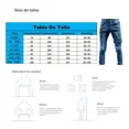 thumbnail image 2 of Hombre Moda Agujero Reparación De Motocicleta Jeans Elástico, 2 of 8