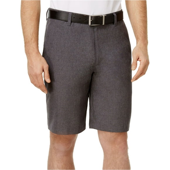 Greg Norman Mens Heathered Casual Walking Shorts, Grey, 30