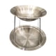 thumbnail image 5 of Juego de torre de mariscos de 2 niveles, bandeja para servir, multifuncional, de acero inoxidable Cuenca profunda, 5 of 9