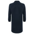 thumbnail image 2 of iiniim Unisex Mens Womens Uniform Jacket V Neck Work Coat Long Sleeve Dustproof Pockets Lab Coat Navy Blue 195, 2 of 5