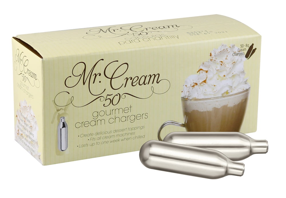 50pc Display Mr. Cream Cream Chargers