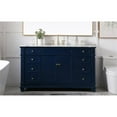 thumbnail image 2 of Elegant Decor Wesley 60" Solid Wood MDF Steel Single Bathroom Vanity Set in Blue, 2 of 5