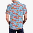 thumbnail image 5 of Rocae Flamingo for Men's Short Sleeve Polo Shirt, Quick Drying Performance Moisture Wicking Sports Men's Golf Shirt XX-Large, 5 of 9