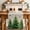 Green Gold Beige, variant on Merry Christmas Table Runner 36 Inches Long Farmhouse Dress Scarves, Xmas Trees Snowflake Farmhouse Winter Dining Tablerunner for Coffee Table/Kitchen Island/Party Décor, Small 13" x 36"