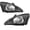 Black Clear, variant on For 2000 2001 2002 2003 2004 Ford Focus Halogen Headlights Assembly Left+Right