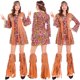 thumbnail image 2 of Conjunto de disfraces de borlas indias para mujer, trajes de fiesta de Navidad Hippie, amor de la paz, actuación en escenario de los años 1960, disfraces de Halloween, 2 of 5