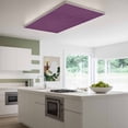 thumbnail image 3 of Purple Burlap Texture Magnetic Fluorescent Light Covers for Ceiling Lights 2 x 4 Feet, Farmhouse Vintage Purple Office Classroom Kitchen Drop Ceiling Light Covers Lighting Filters Shade Panel 1 Pack, 3 of 9
