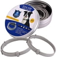 thumbnail image 1 of Collar antipulgas para perros Paquete de 2 collares naturales contra pulgas y garrapatas para perros Prevención de 8 meses Collares para cachorros Collares grandes ajustables de 24 pulgadas, 1 of 5