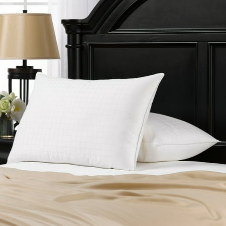 Overstuffed Gel Filled 100% Cotton Dobby-Box Shell Side/Back Queen Sleeper Pillow - Set of