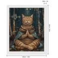 thumbnail image 2 of Diamond Art Kits for Adults, Surreal Meditating CatDiamond Painting Kits for Beginners, Frameless Round 5D Full Drill Diamonds Art Gem Art Crafts Home Decor Gifts, 2 of 8