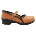 thumbnail image 2 of BJORK Marcella Mary Jane Leather Clogs (Caramel Veg-tan, EU-39), 2 of 7