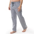 thumbnail image 4 of Pantalón de pijama con estampado Fruit of the Loom Woven Sleep para hombre, color ébano a cuadros, 4 of 5