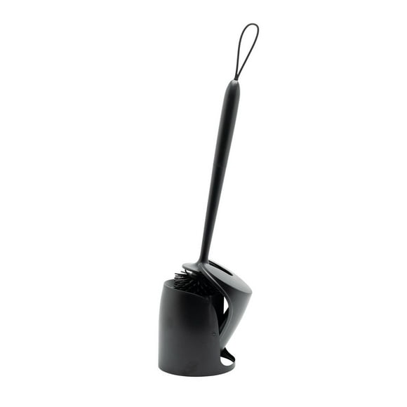 Porte-brosse de toilette auto-fermant Hometrends avec brosse de nettoyage couleurs assorties
