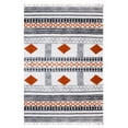 thumbnail image 1 of Casavani - 2'6"x8' Orange Block Printed Cotton Runner Area Rugs for Hallway & Stairs, 1 of 1