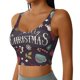 thumbnail image 2 of Balery Merry Christmas Sujetadores deportivos con espalda cruzada para mujer, acolchados, sin costuras, de alto impacto, ideales para yoga, gimnasio, entrenamiento y fitness.-Medium, 2 of 8