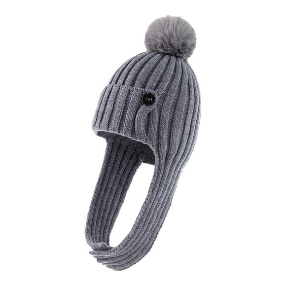 Fashion Warm Knitted Beanie H Unisex Infant Skull H H Gray