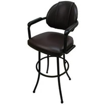 Swivel Extra Tall 34-35" Bar Stool - M-79 Metal Brown Frame