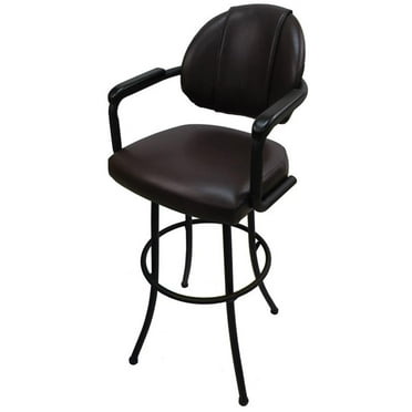 Swivel Extra Tall 34-35" Bar Stool - M-79 Metal Brown Frame