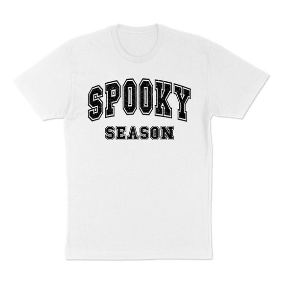 Collegiate Spooky Season Shirt Unisex Large White