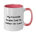 thumbnail image 2 of Unique Idea Mother-in-law Gifts, My Favorite People Call Me Mother, Mother-in-law Two Tone 11oz Mug From Daughter, Gifts For Mom, Mother in law birthday gift ideas, Best mother in law birthday gifts,, 2 of 2