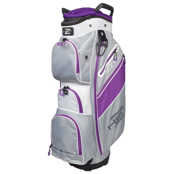 Hot-Z Golf Ladies 4.5 Cart Bag Gray/Purple/White
