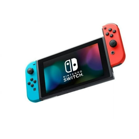 Restored Nintendo Switch 32GB Console Neon Red & Neon Blue Joy-Con HADSKABAA (Refurbished)