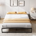 thumbnail image 5 of IdealHouse Queen Size Metal Bed Frame,Platform Bed Frame with Arch Design,10 Inch Heavy Duty Strong Support Slats,Sturdy Mattress Foundation,Easy Assembly,No Box Spring Needed，Black, 5 of 8