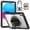 Clear, variant on Dteck Case for iPad 9th/ 8th/ 7th Generation 10.2", Military Grade Shockproof Rugged Case with 360°Rotating Stand, Hand/Shoulder Strap and Pen Holder,Purple