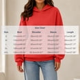 thumbnail image 5 of Diufon Fall Hoodies for Women Long Sleeve Fleece Thermal Oversized Sweatshirt with Front Pocket Winter Basic Loose Pullover, 5 of 8