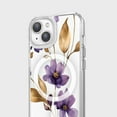 thumbnail image 2 of iPhone 15 Clear Design Case - Purple Wildflower, 2 of 5