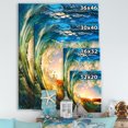 thumbnail image 4 of Design Art - Vagues Colorées de l'Océan Qui Tombent, 4 of 4