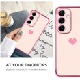 thumbnail image 6 of Compatible with Samsung S24 Plus 5G Case for Women Girl, Plating Edge Cute Love Heart Soft TPU Bumper with 4 Corners Shockproof Protection Phone Case Cover for Galaxy S24 Plus 5G(Pink), 6 of 12