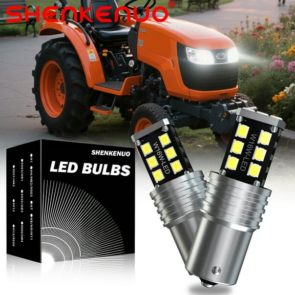 For Kubota B2620 B2650 B2920 B3300 headlight 36330-76270 2X BRIGHT 1156 LED bulbs ,15SMD,C144