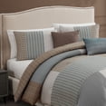 thumbnail image 4 of Bebejan Tranquil Patch 100% Cotton Sateen 5 Piece Reversible Comforter Set, King, 100% Cotton Sateen, Reversible, All Season, Cozy Comfort, 4 of 11
