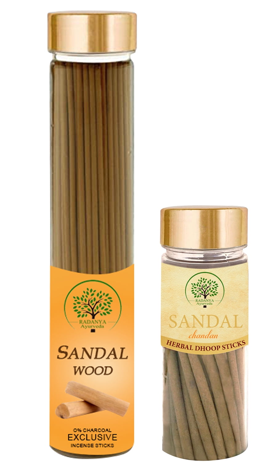 RADANYA Ayurveda Sandal Wood Incense Sticks & Dhoop Sticks Fresh Active