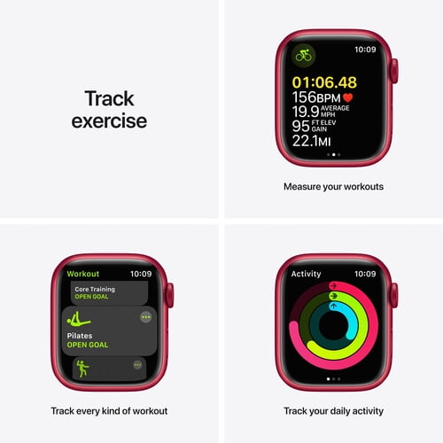 Apple Watch Series 7 GPS, 41mm (Product) RED Aluminum Case with