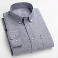 thumbnail image 2 of CAIXIA Dress Shirts for Men Big and Tall Button Down Long Sleeve Collared Shirts,Grey, 2 of 7