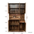 thumbnail image 7 of UWR-Nite Freestanding Kitchen Pantry Cabinet, Buffet Sideboard Storage Cabinet, Tall Wardrobe& Kitchen Cabinet with 6-Doors, 1-Open Shelves and 1-Drawer for Bedroom, Kitchen, 7 of 7