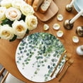 thumbnail image 2 of Round Placemats Green Leaves Branch 15 inch Set of 2 Table Mats for Dining Table Sage Green Leaf Plant Heat Resistant Non-Slip Kitchen & Home Decorative Place Mat Set, 2 of 8