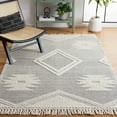 thumbnail image 2 of SAFAVIEH Marbella Annabelle Diamond Area Rug, Ivory/Black, 6' x 9', 2 of 8