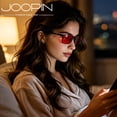 thumbnail image 2 of Joopin Rectangular Sleep Glasses with Blue Green Light Blocking, Red Light Lens for Computer Gaming, Screen Fatigue & UV400 Protection, 2 of 7