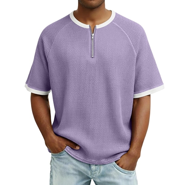 Camisas de Manga Larga para las Mujeres de Ajuste Suelto No Se Aplica Aquí, Tops de Manga Corta para las Mujeres de Ajuste Suelto No Incluido, Camisa de Bloque de Color para Hombre