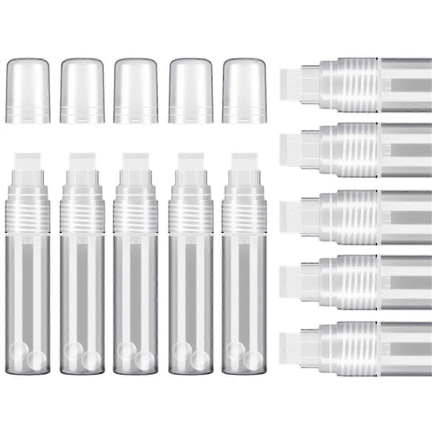 10 Pack Paint Pens 15 mm White Empty Acrylic Permanent Marker Clear Acrylic Paint Marker Pens Refill