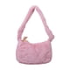 thumbnail image 1 of Bolsos Hombro Retro Mujer Color Sólido Felpa Axila Bolso Monedero (Rosa), 1 of 9