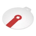 thumbnail image 2 of Sioweci Mixer Splatter Guard with Handle Transparent Cover Anti-Splash Food-Grade Silicone Mixer Splash Cover Easy-Clean Noise Reduction Protector for Kitchen Red, 2 of 9