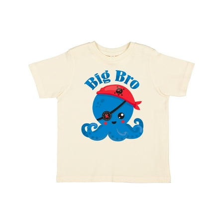 

Inktastic Pirate Octopus Big Bro Gift Toddler Boy Girl T-Shirt