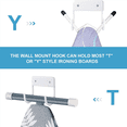 thumbnail image 3 of 2X Ironing Board Hanger, Ironing Board Hook, Holder, ( White), 3 of 7